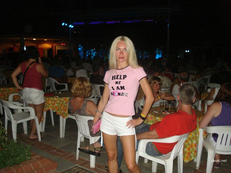 Russian Blonde Amateur Abroad: Explicit Photos