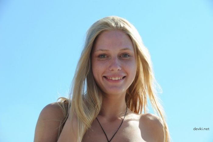 Explicit Nude Beach Amateur Photo - Naked Woman on the Beach