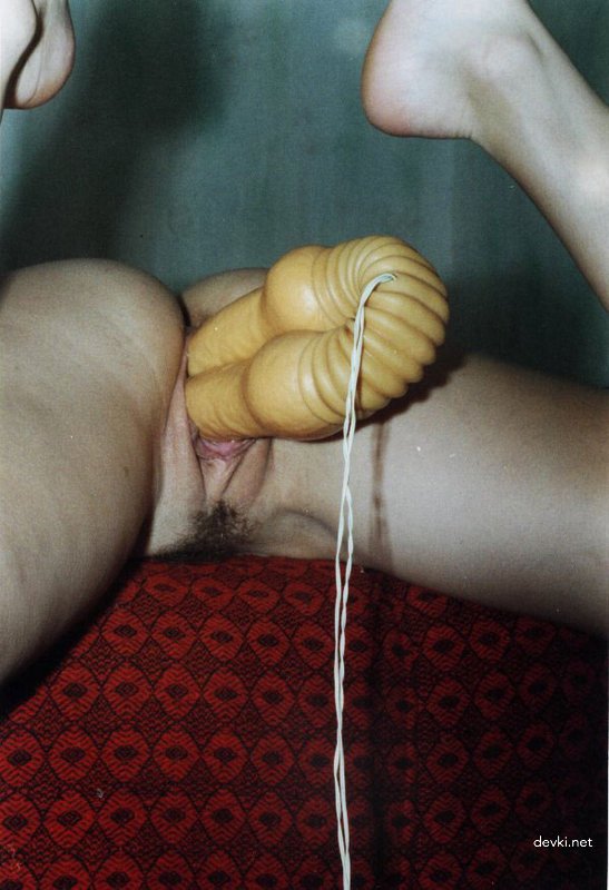 Bitch Double Penetrates Her Pussy for Two Cocks