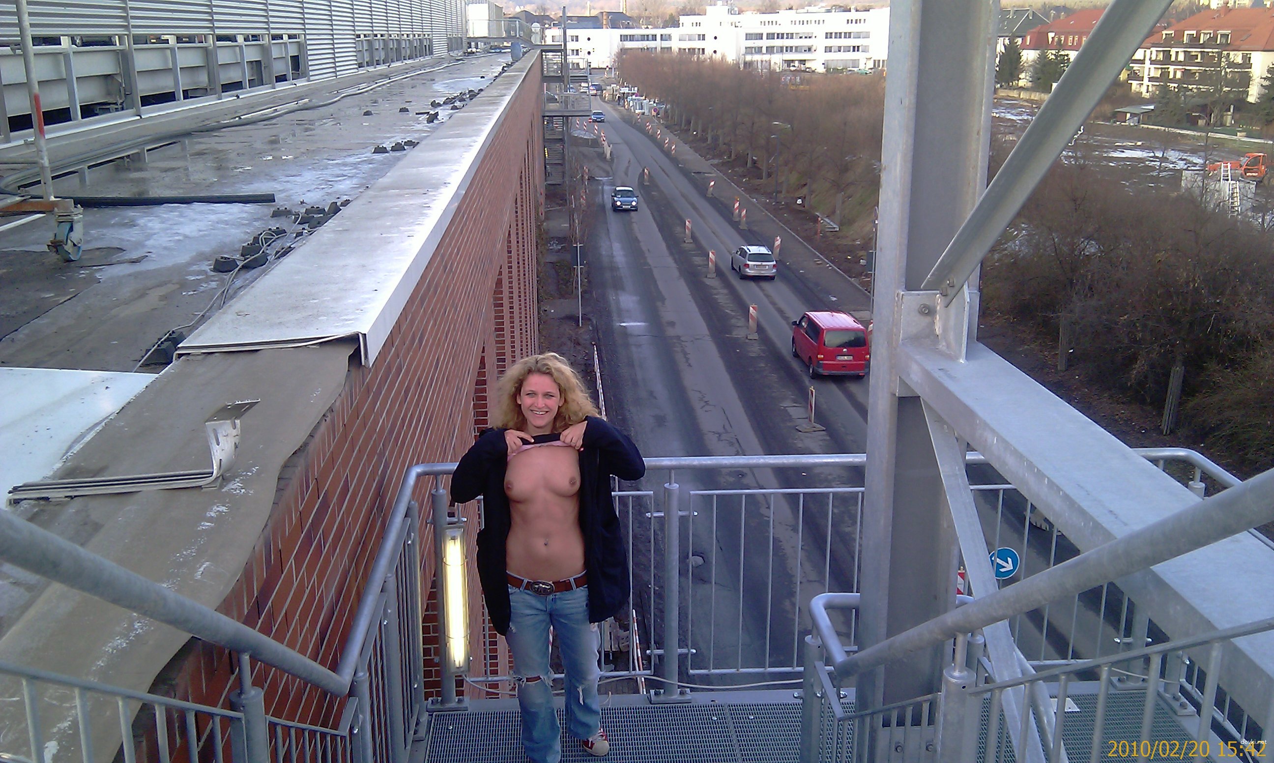 Amateur Photo Reveals Bare Breasts in Provocative Display