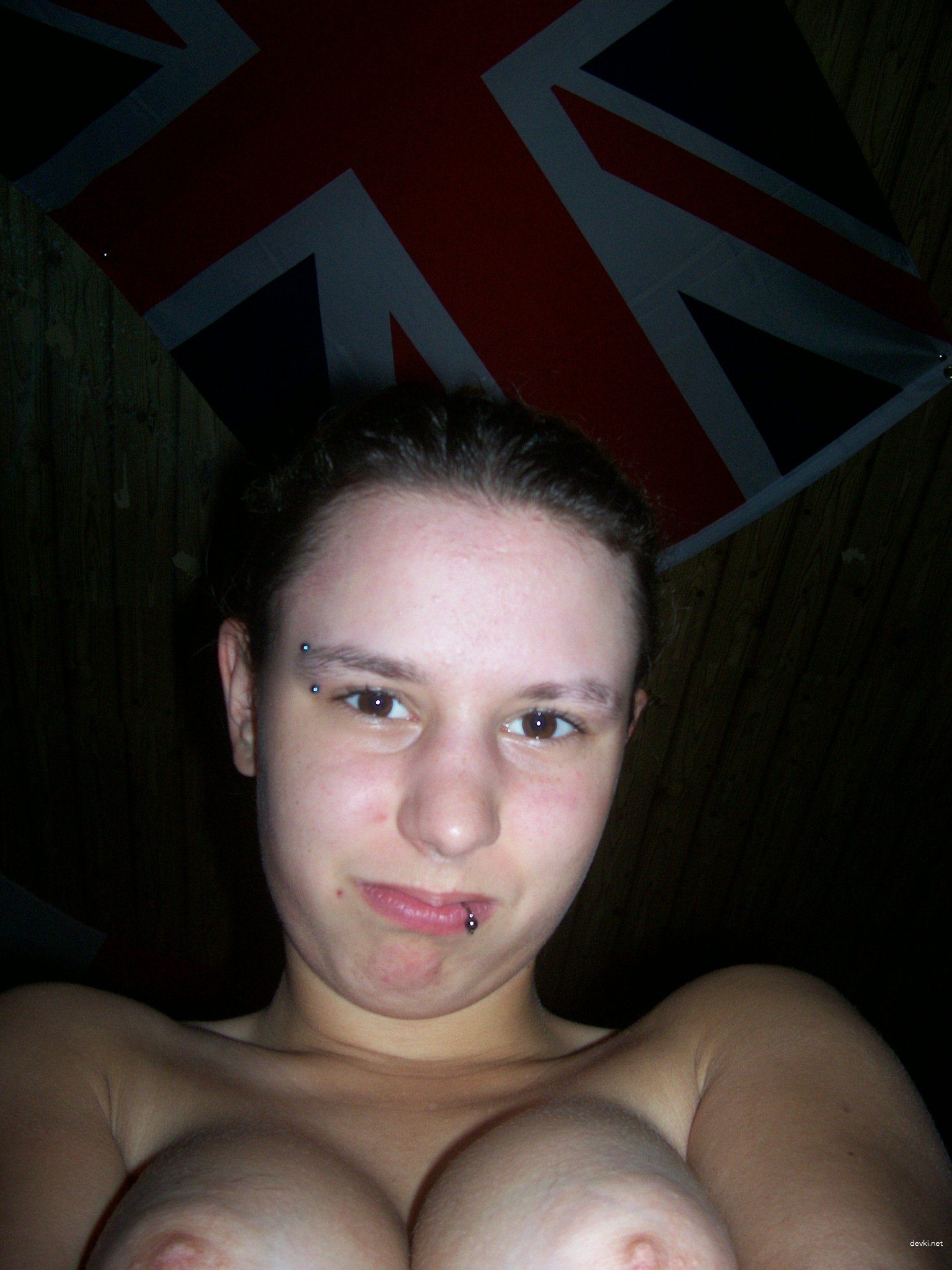 Pierced Lady Flaunts Her Beauty - Explicit Amateur Photo