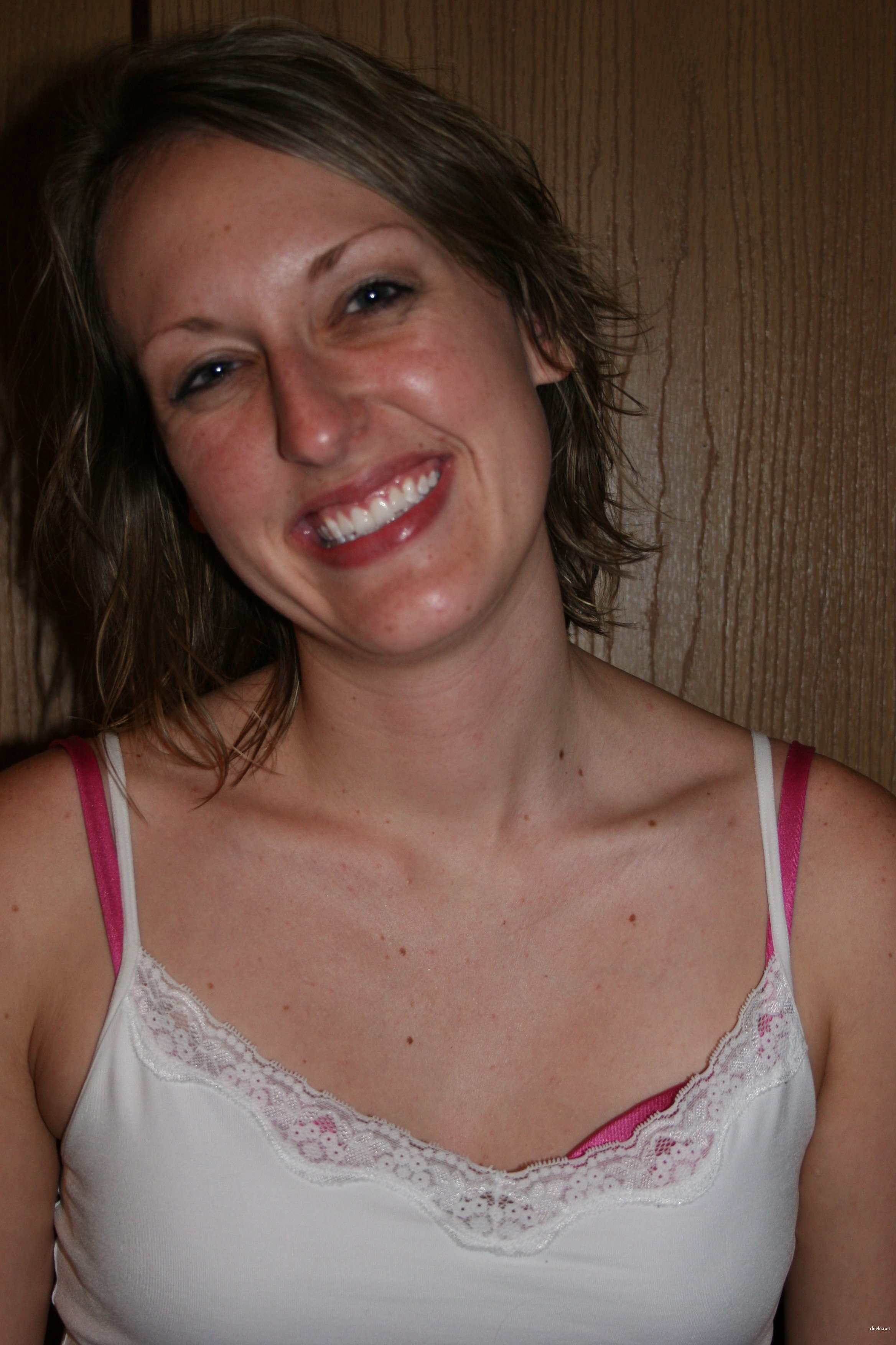 Seductive Woman with Beautiful Smile Poses - Amateur Explicit Photo