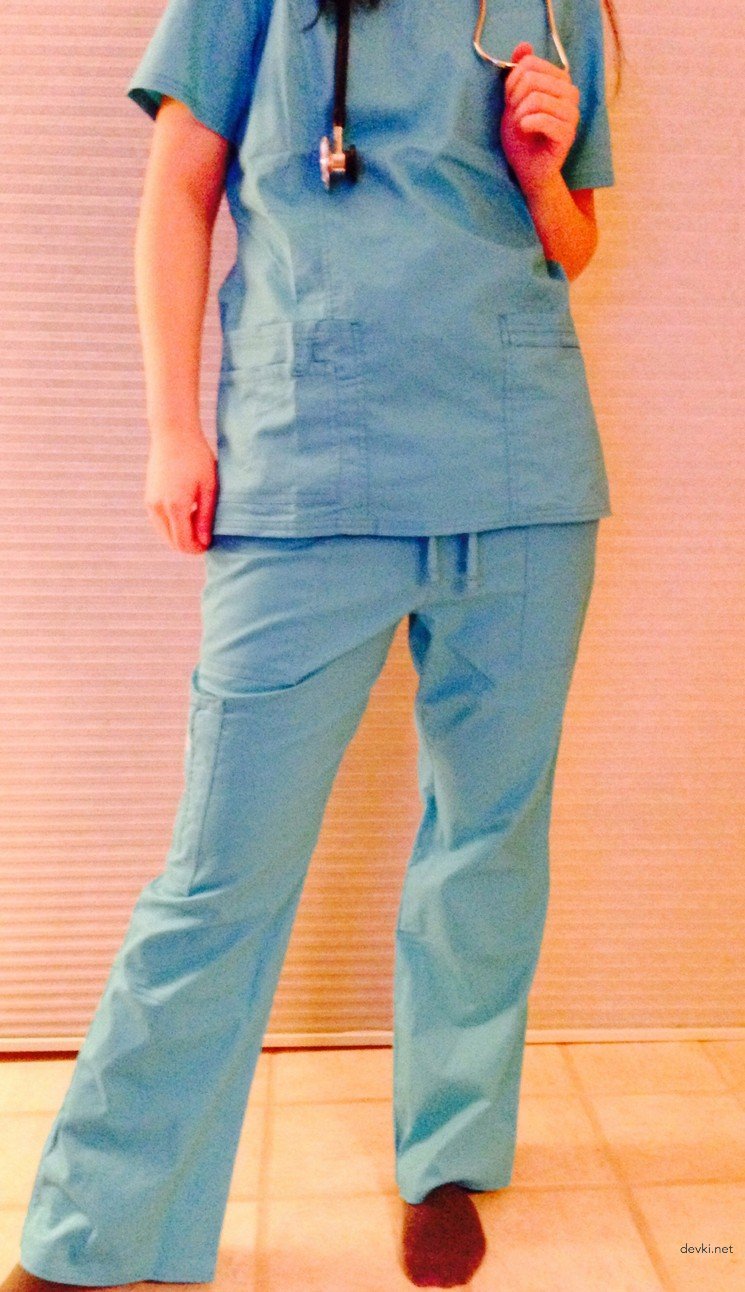 Naked Nurse at Work: Explicit Amateur Photo