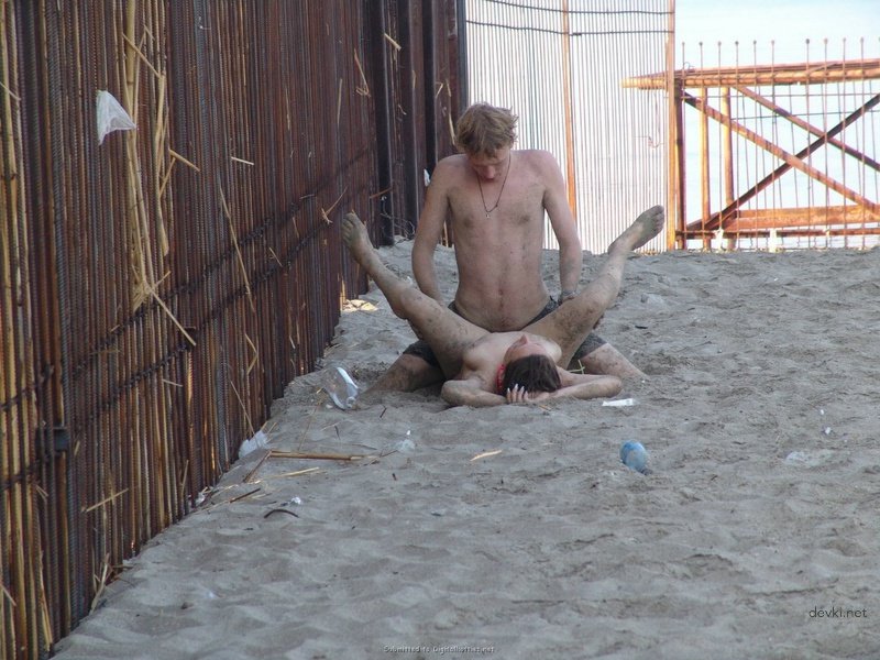 Rough Beach Fuck with Slut - Hardcore Sand Sex Scene