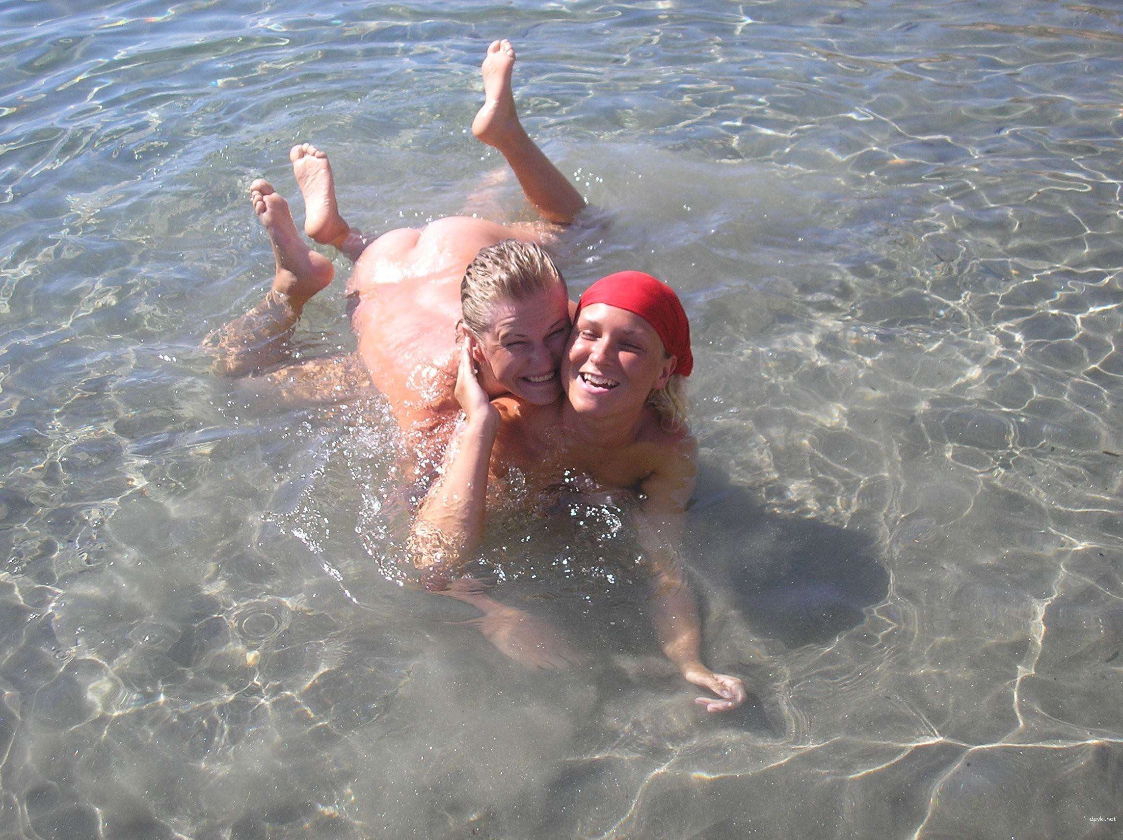 Two Friends on Vacation Enjoying Lesbian Action