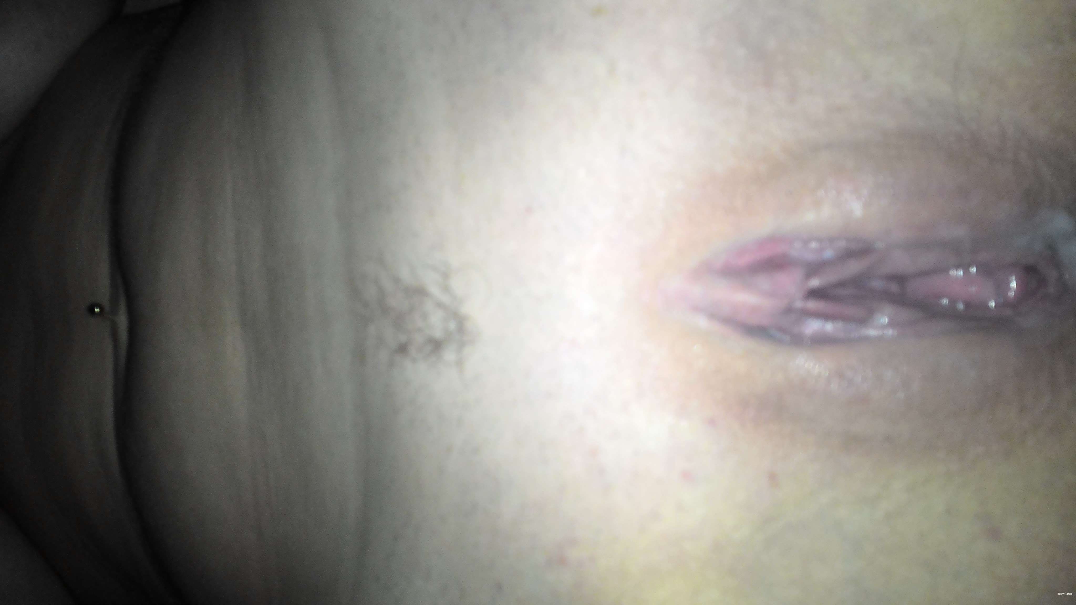 Hard Cock and Spread Pussy - XXX Photo