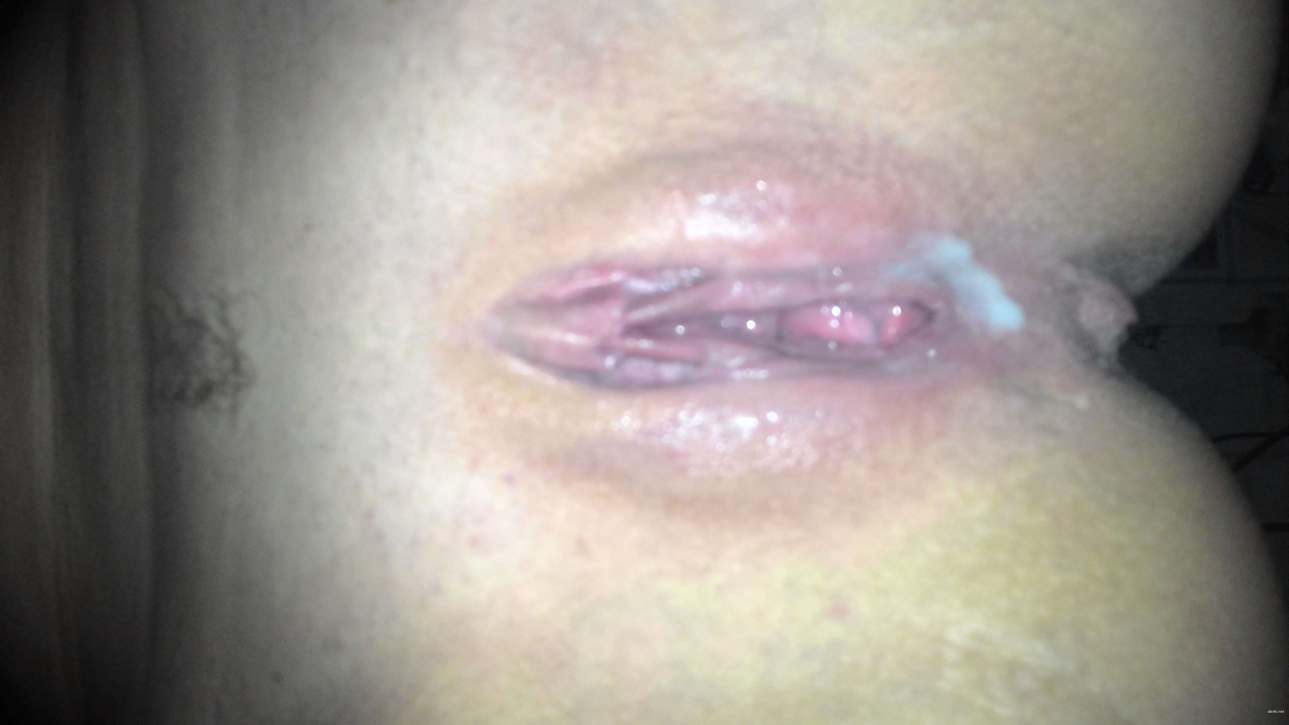 Hard Cock and Spread Pussy - XXX Photo