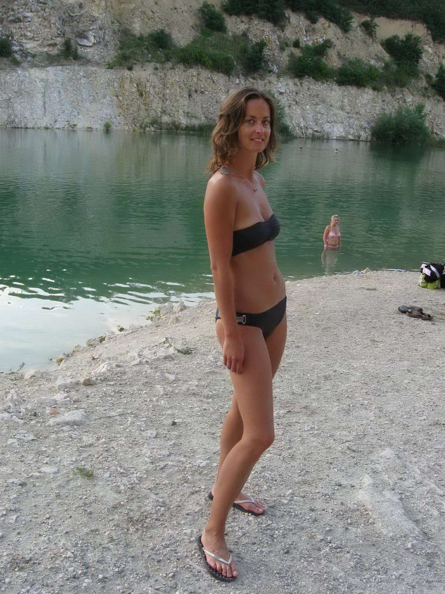 Topless Woman Poses Boldly on Vacation - Amateur Explicit Photo