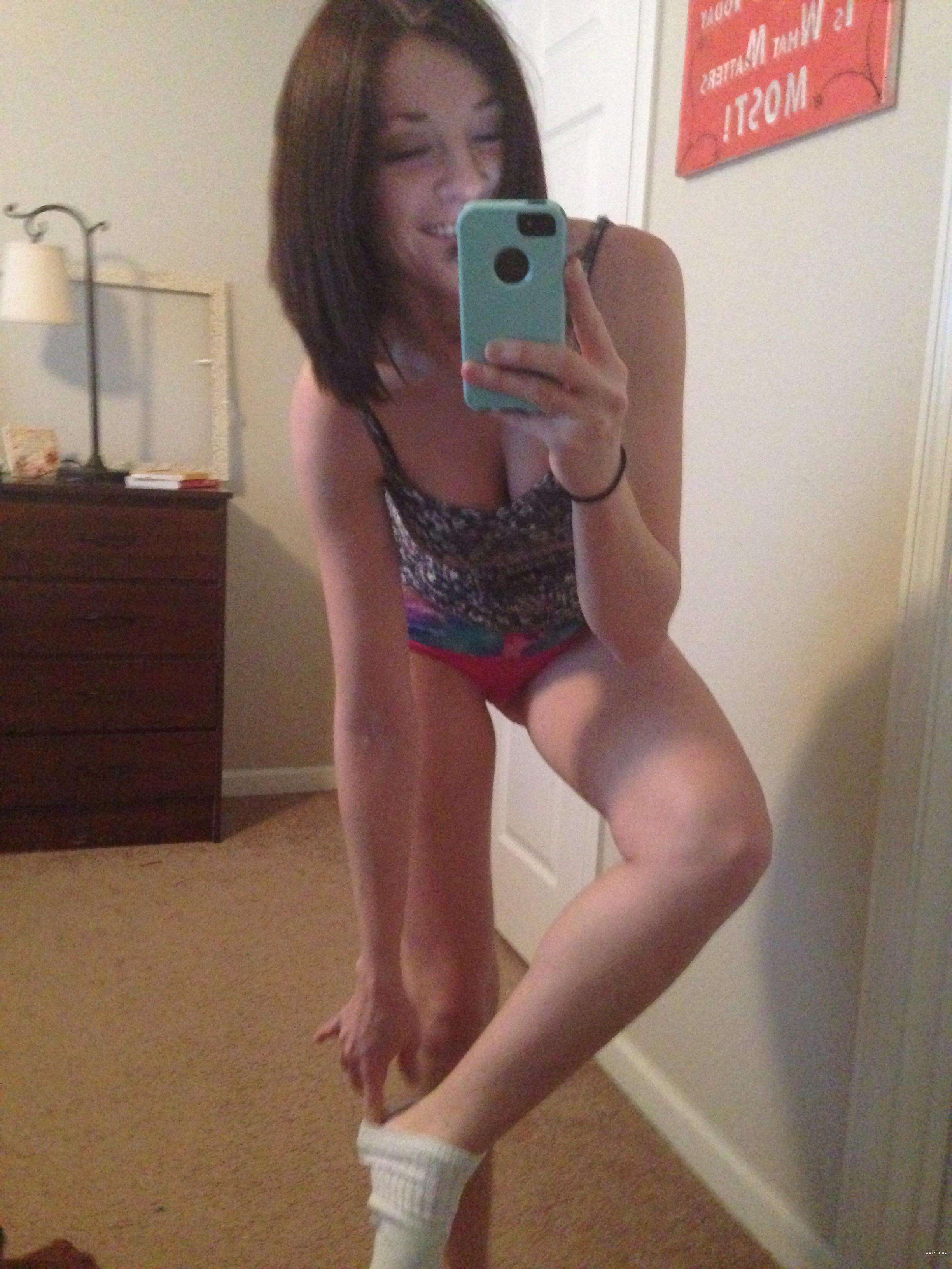 Naked Brunette Amateur Exposed (Part 3) - Uncensored Photos