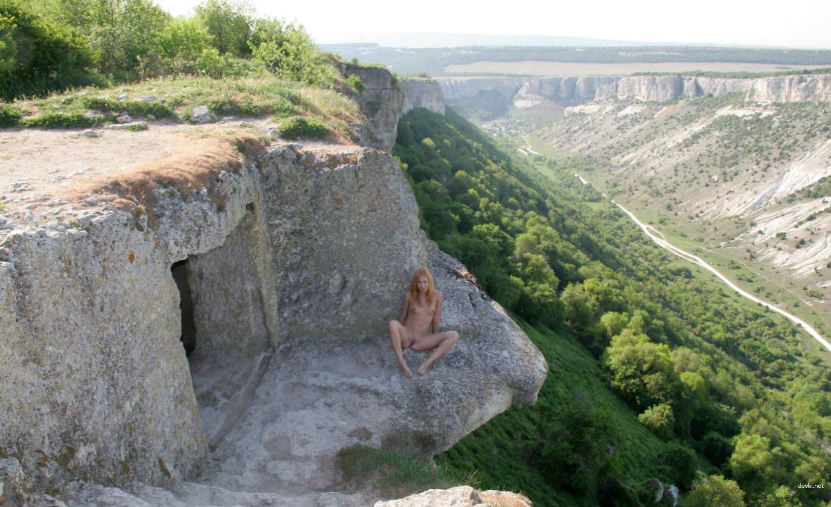 Explicit Amateur Nude Photo of Redhead Girl - Naked Russian Girl Poses