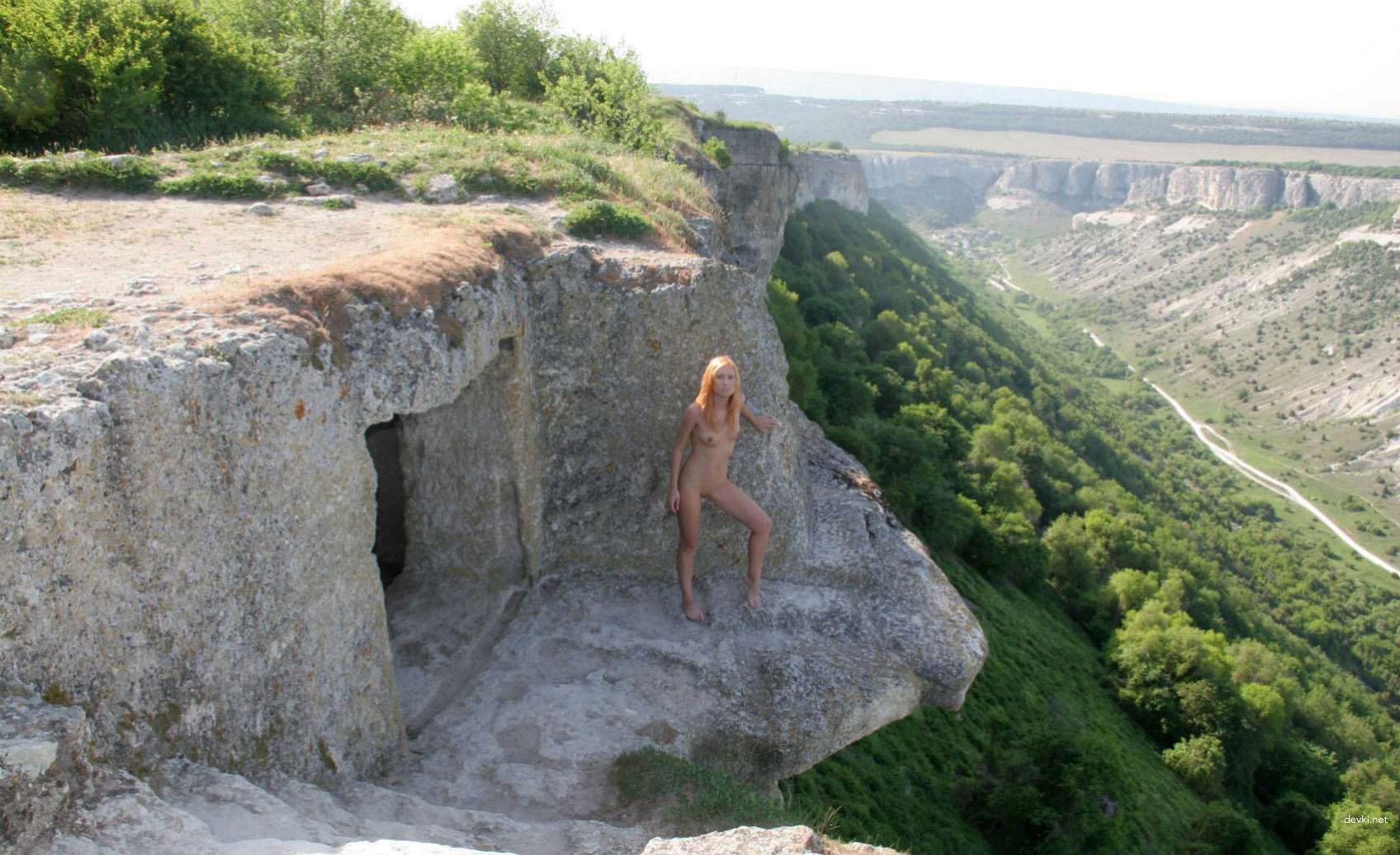 Explicit Amateur Nude Photo of Redhead Girl - Naked Russian Girl Poses