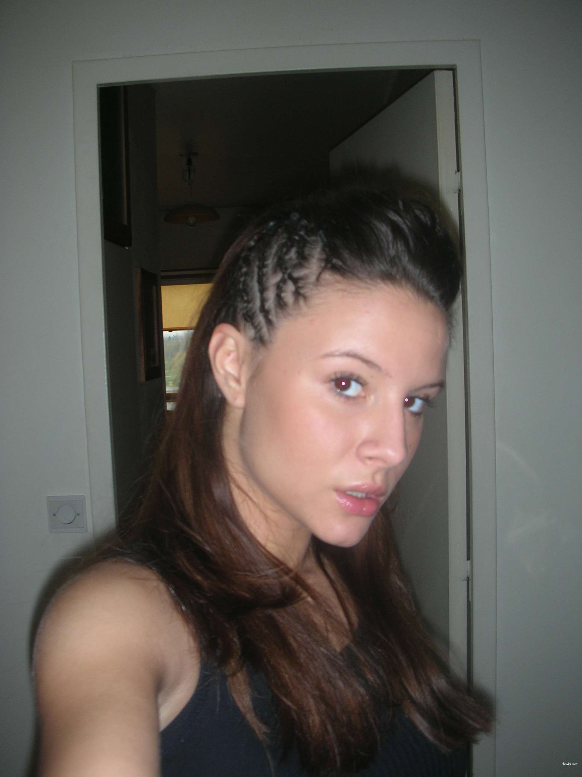 Naked Brunette at Home: Explicit Amateur Photo Shoot
