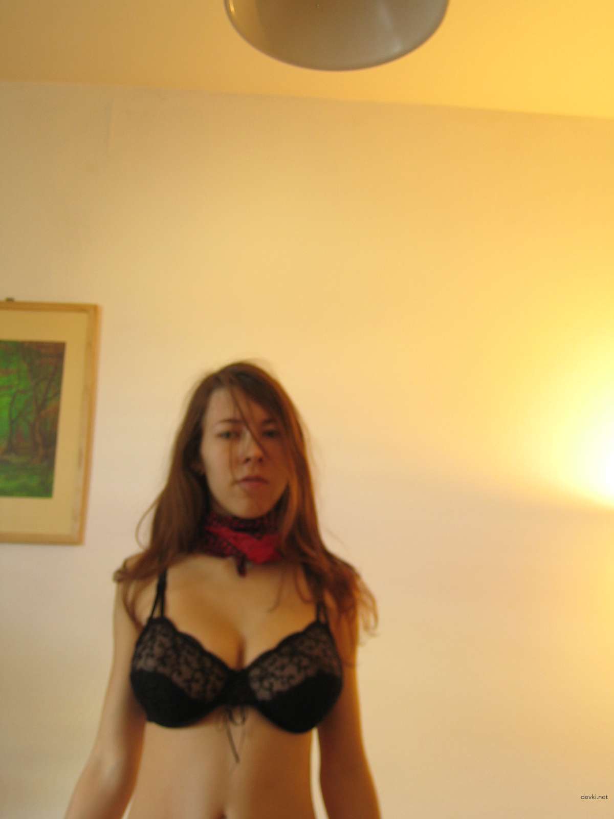 Big Breasted Girl with Piercing: Explicit Amateur Photo