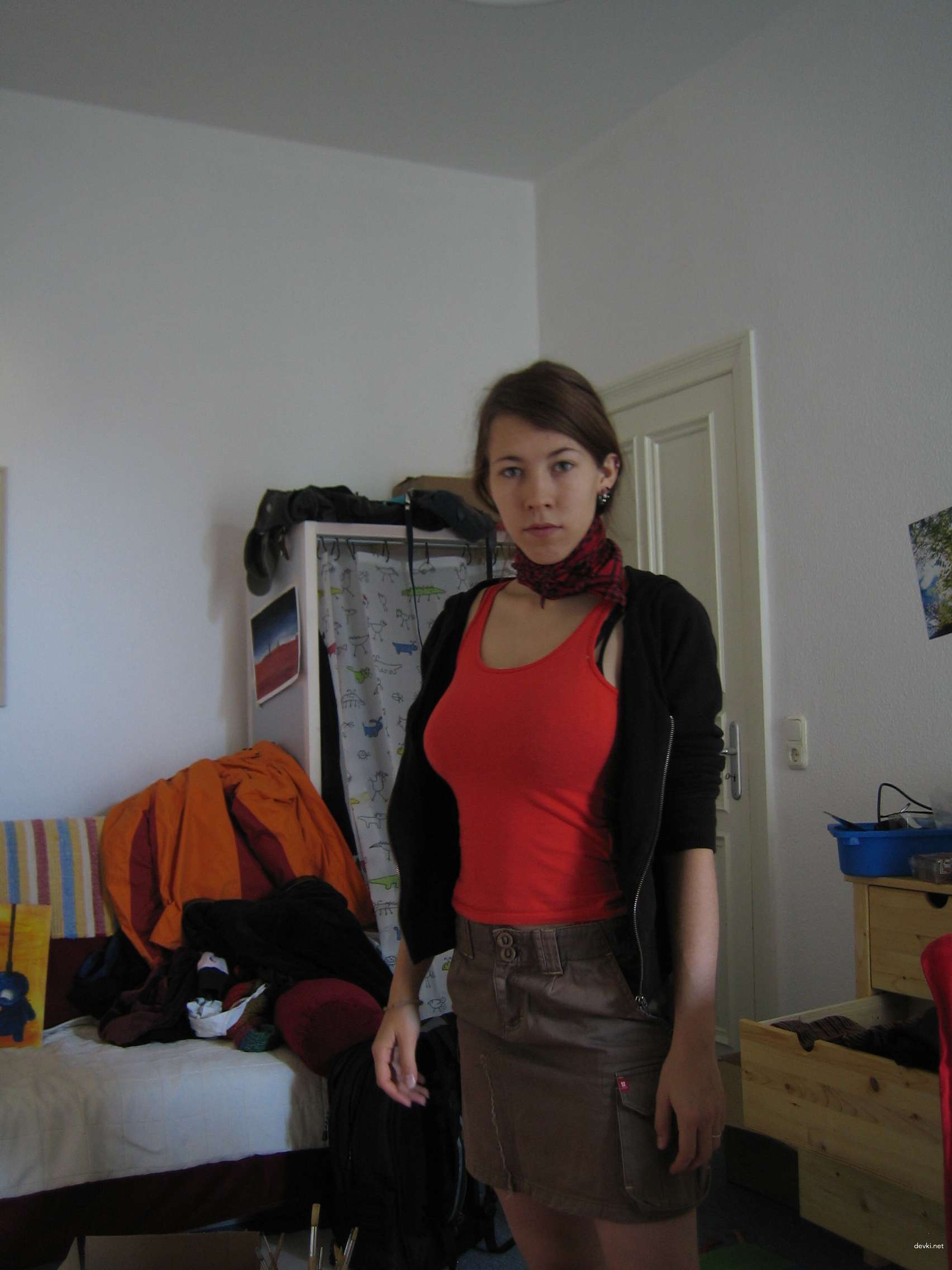 Big Breasted Girl with Piercing: Explicit Amateur Photo
