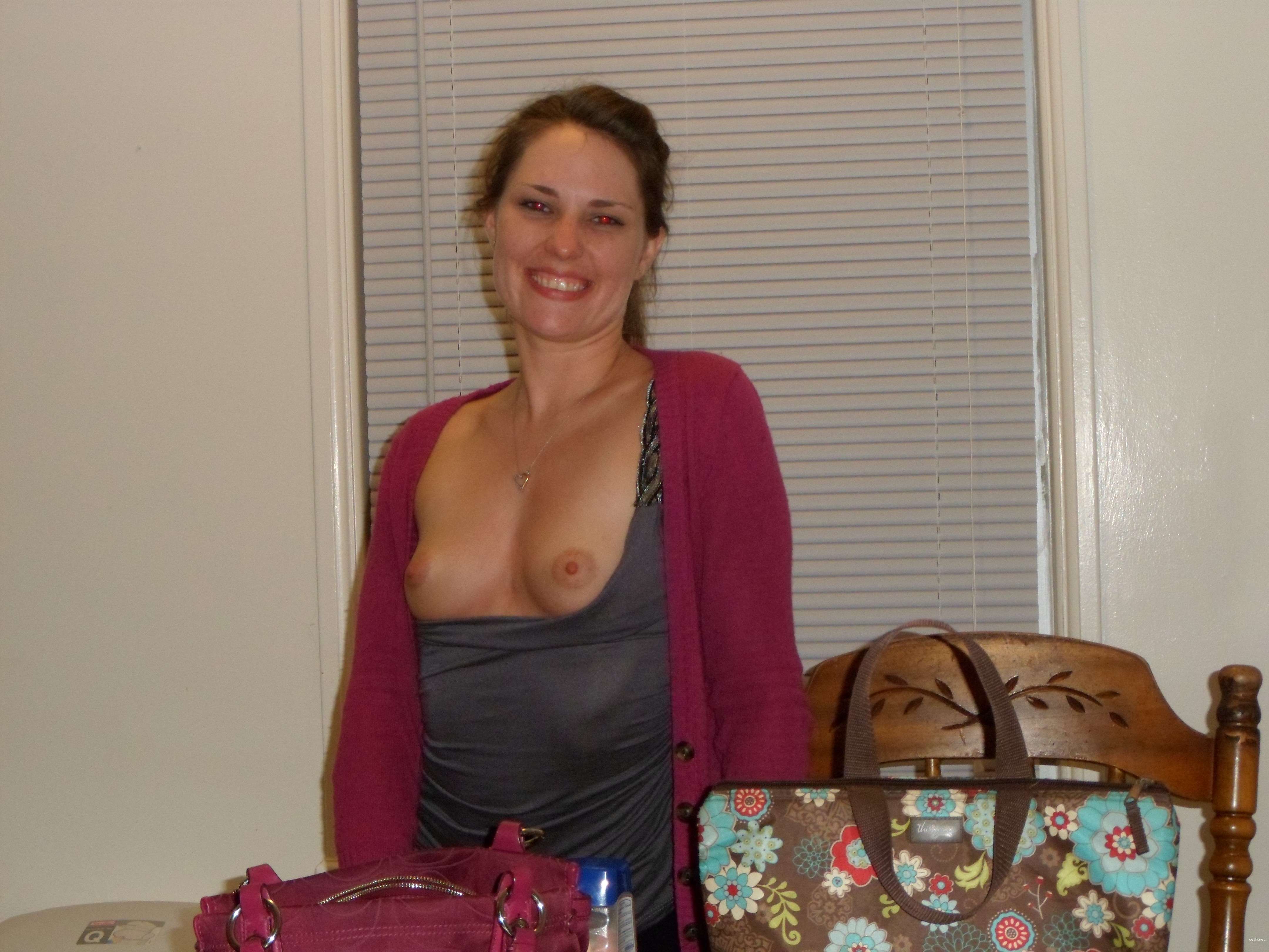 Public Flashing: Busty Girl Shows Off Her Assets in the City