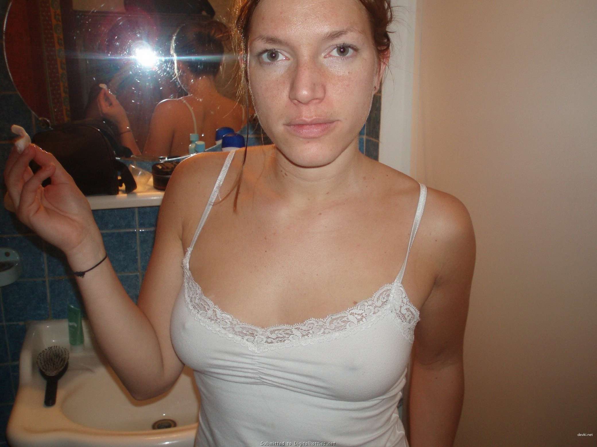 Private Photo of Playful Girl - Explicit Amateur Picture with Bold Keywords