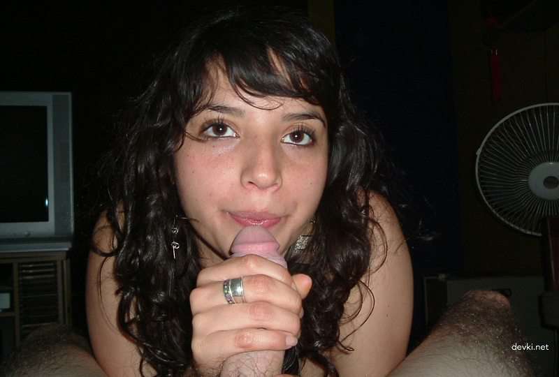 Naked Brunette with Hairy Pussy Exposed in Explicit Porn Photo