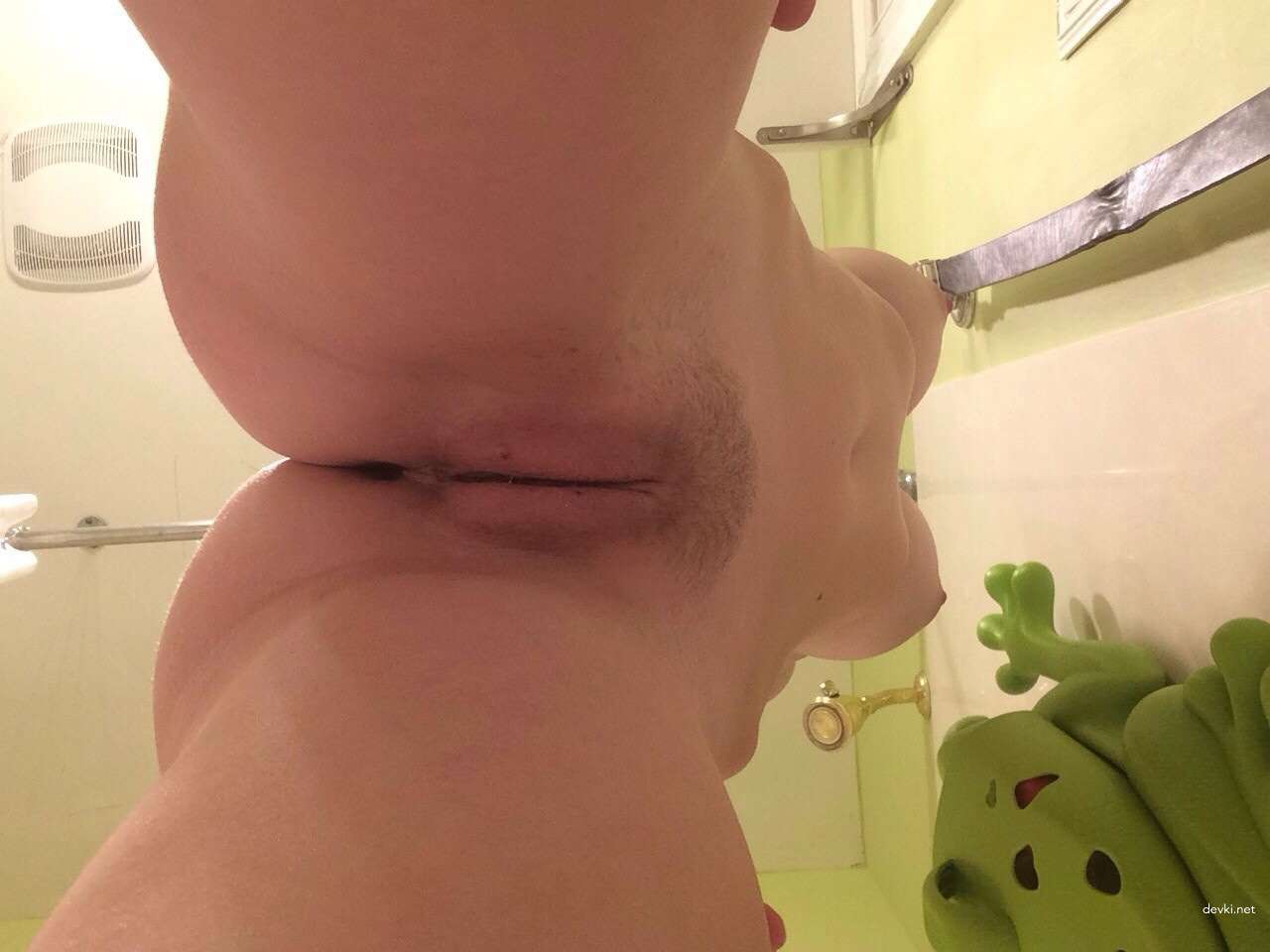 Explicit Bathroom Photo: Amateur Nudity and Sensuality