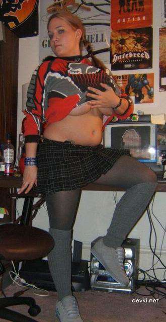 Sexy Girl with Massive Boobs Seductively Poses - Amateur Explicit Photo