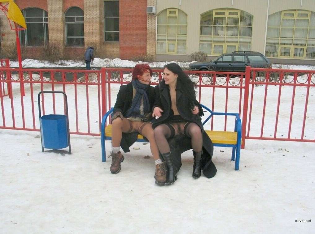 Hot Amateur Friends Fearlessly Embracing the Cold - Explicit Winter Photo