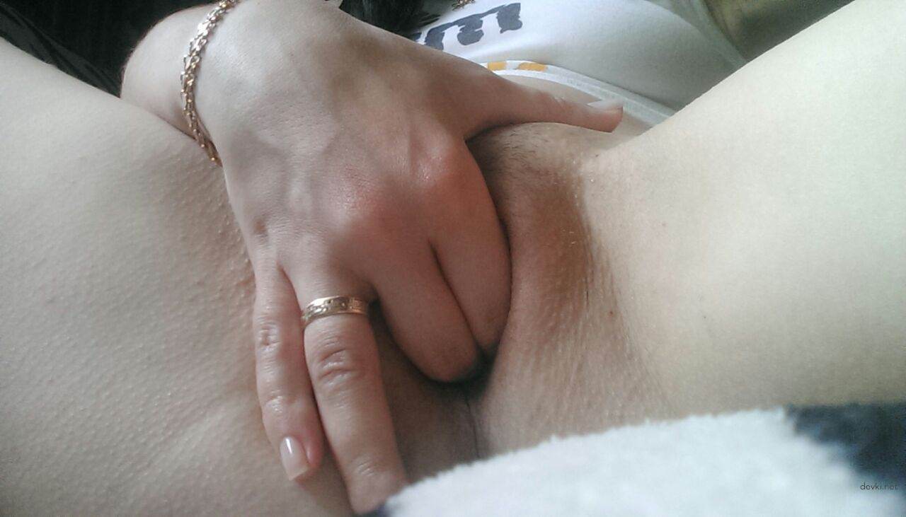 Hot Wife Shows Off Her Pussy - Amateur Wife Pussy Close-Up Photo