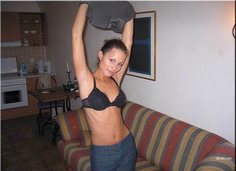 Svelte Blonde Amateur Poses Explicitly on Couch for Provocative Photoshoot
