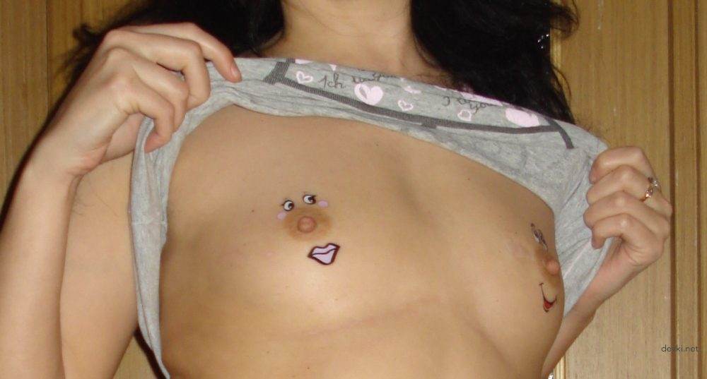 Amateur Babe Poses with Cum on Lips: Explicit Photo Shoot