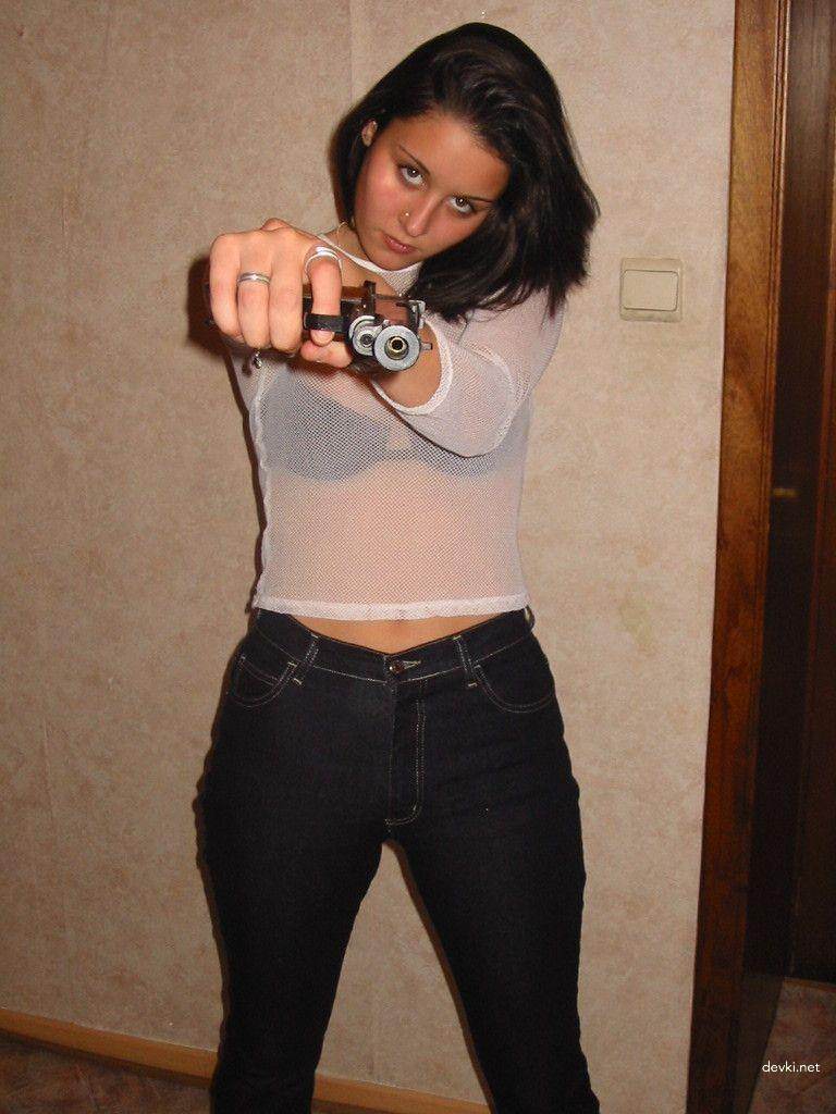 Explicit Erotic Album of Slim Brunette - Amateur Nude Photos