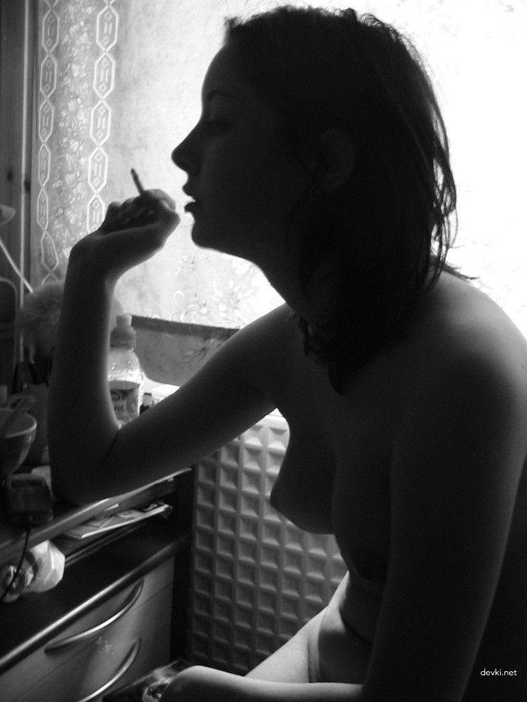 Explicit Erotic Album of Slim Brunette - Amateur Nude Photos