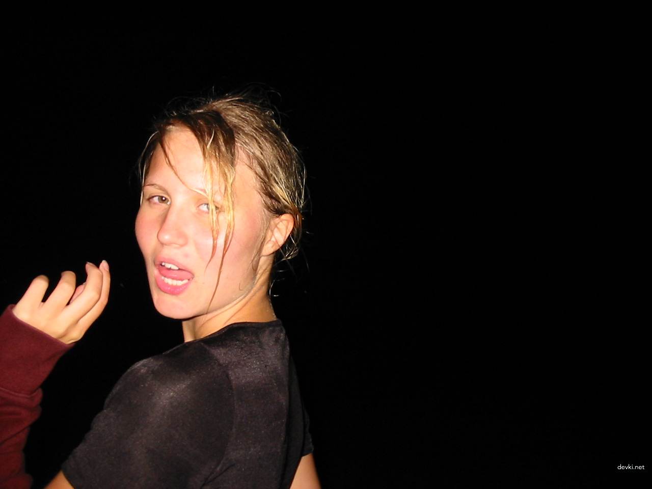 Seductive Blonde Sucks Cock - Explicit Blowjob Porn Pic