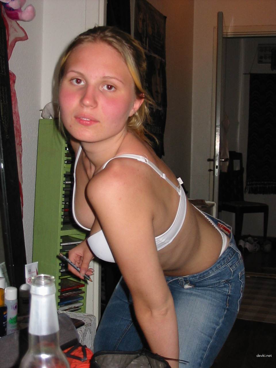 Seductive Blonde Sucks Cock - Explicit Blowjob Porn Pic