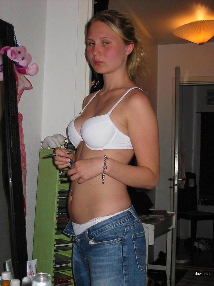 Seductive Blonde Sucks Cock - Explicit Blowjob Porn Pic