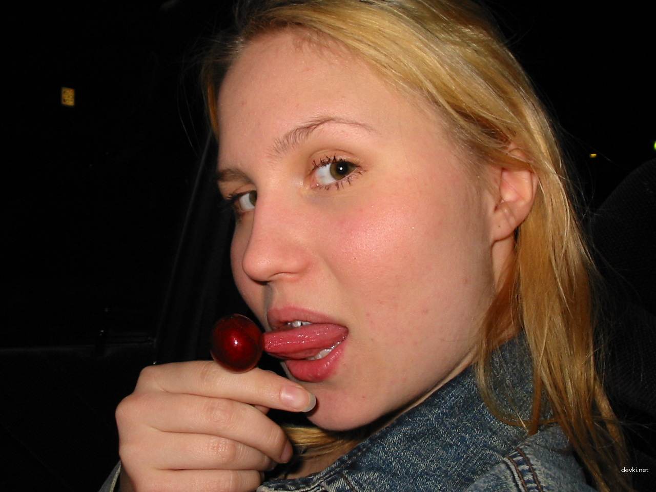 Seductive Blonde Sucks Cock - Explicit Blowjob Porn Pic