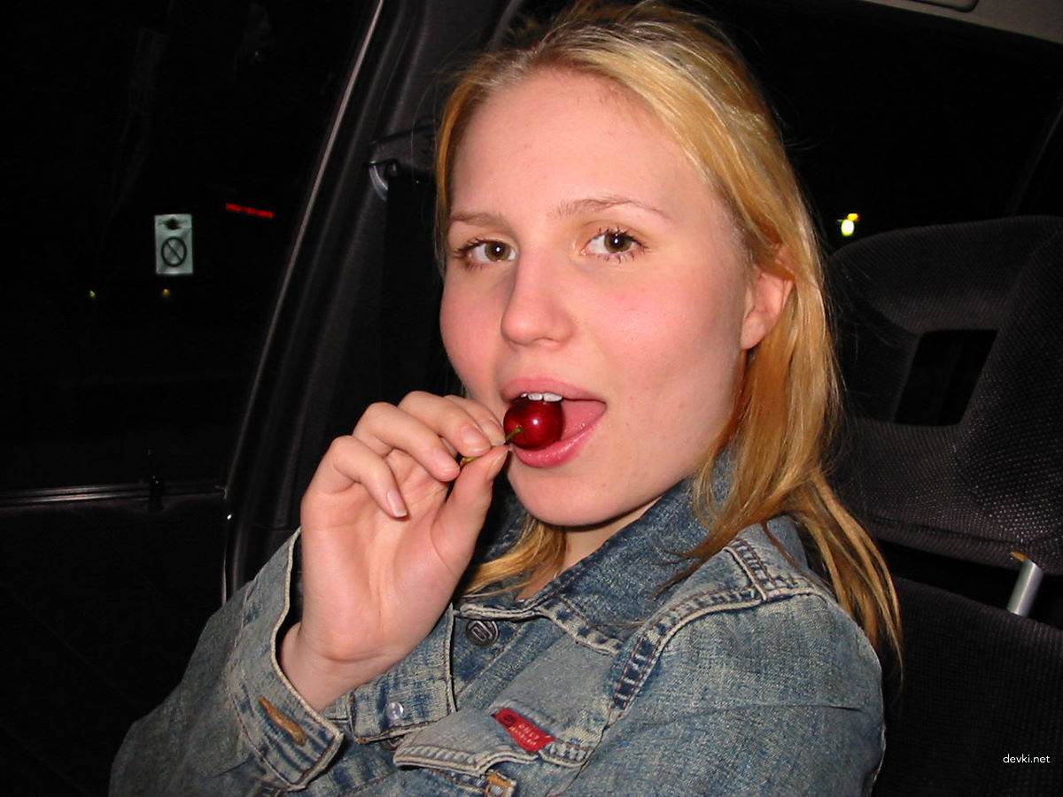 Seductive Blonde Sucks Cock - Explicit Blowjob Porn Pic