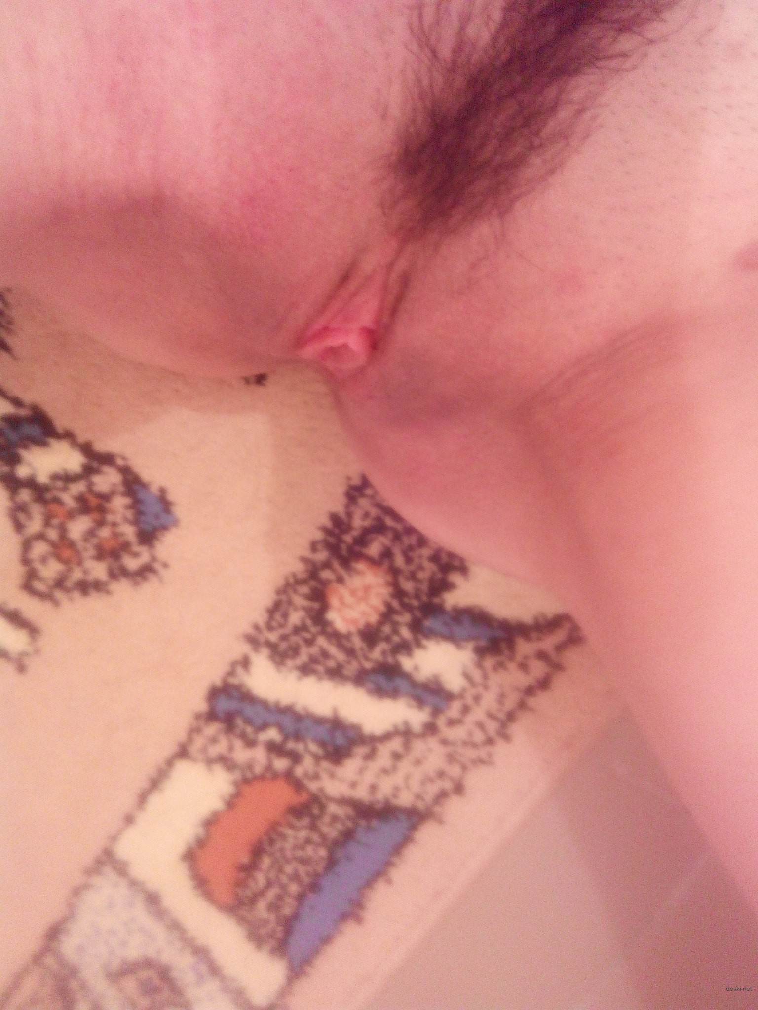 Brunette Takes Explicit Selfies in Mirror - Amateur Porn Photos