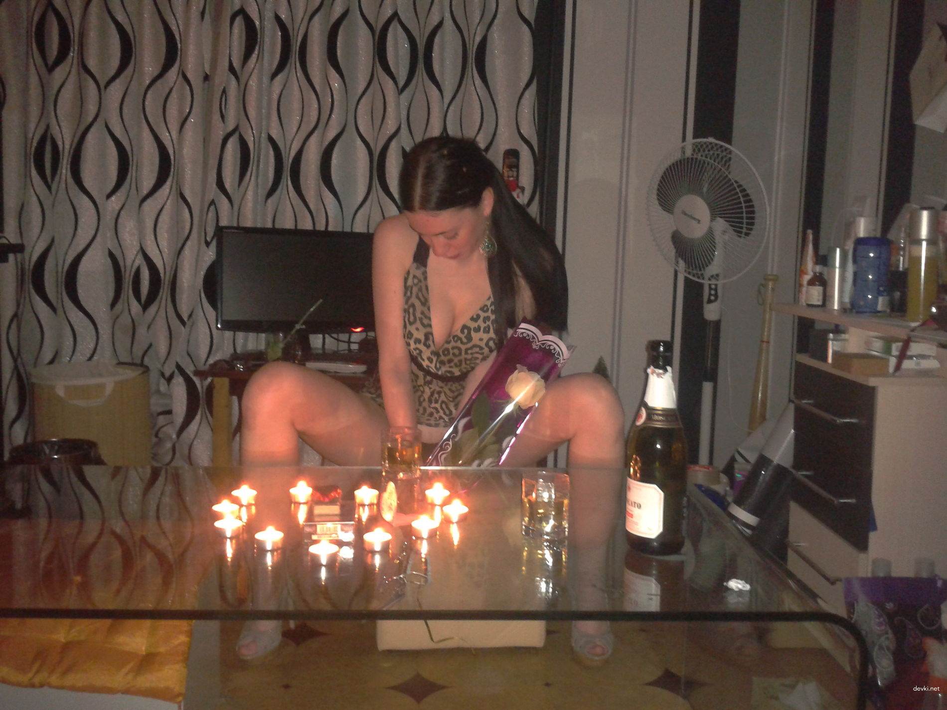 Topless Brunette Poses Sexily in Amateur Photo Shoot