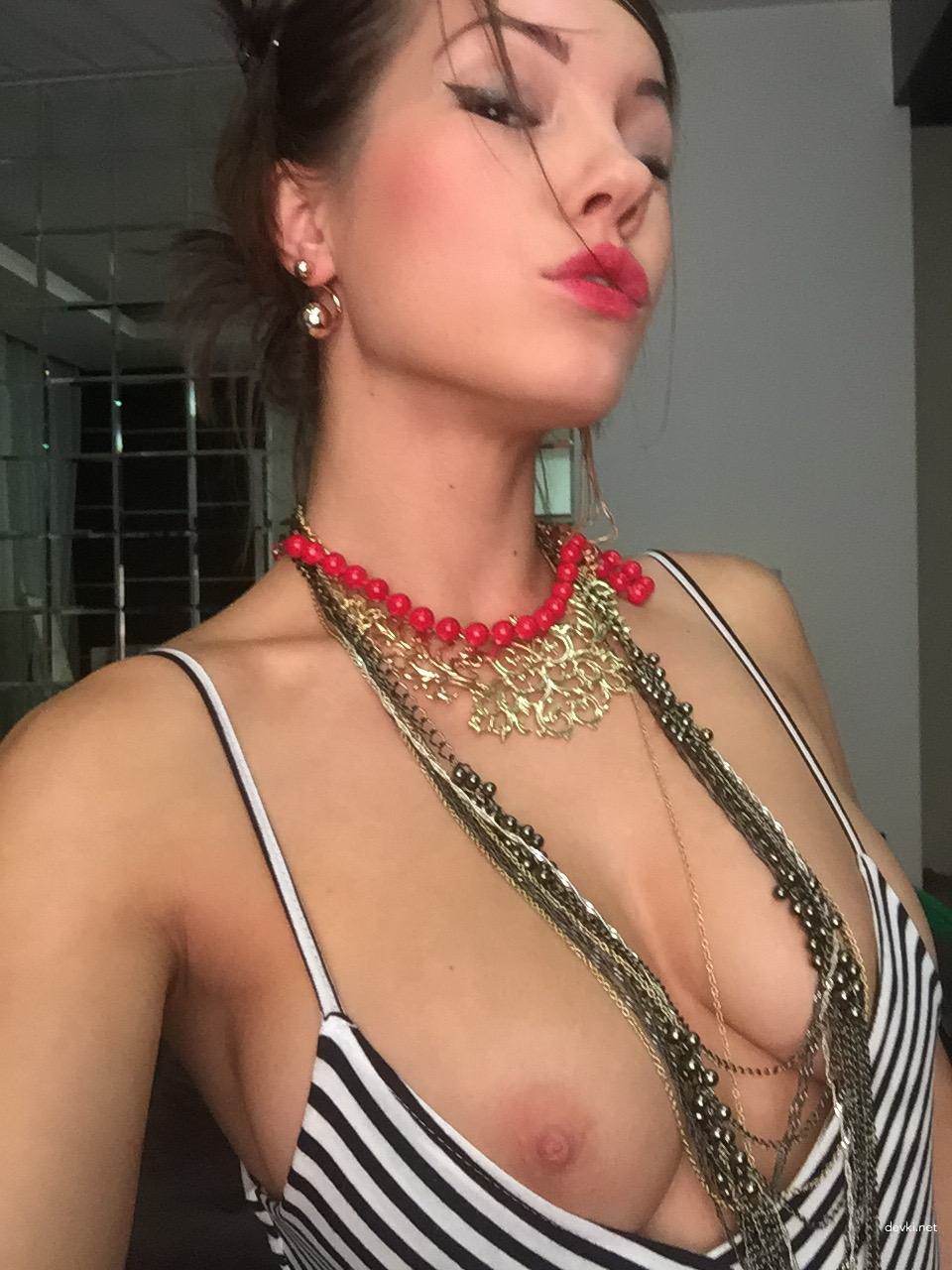 Sultry Selfie of a Babe in an Airplane - Explicit Amateur Photo