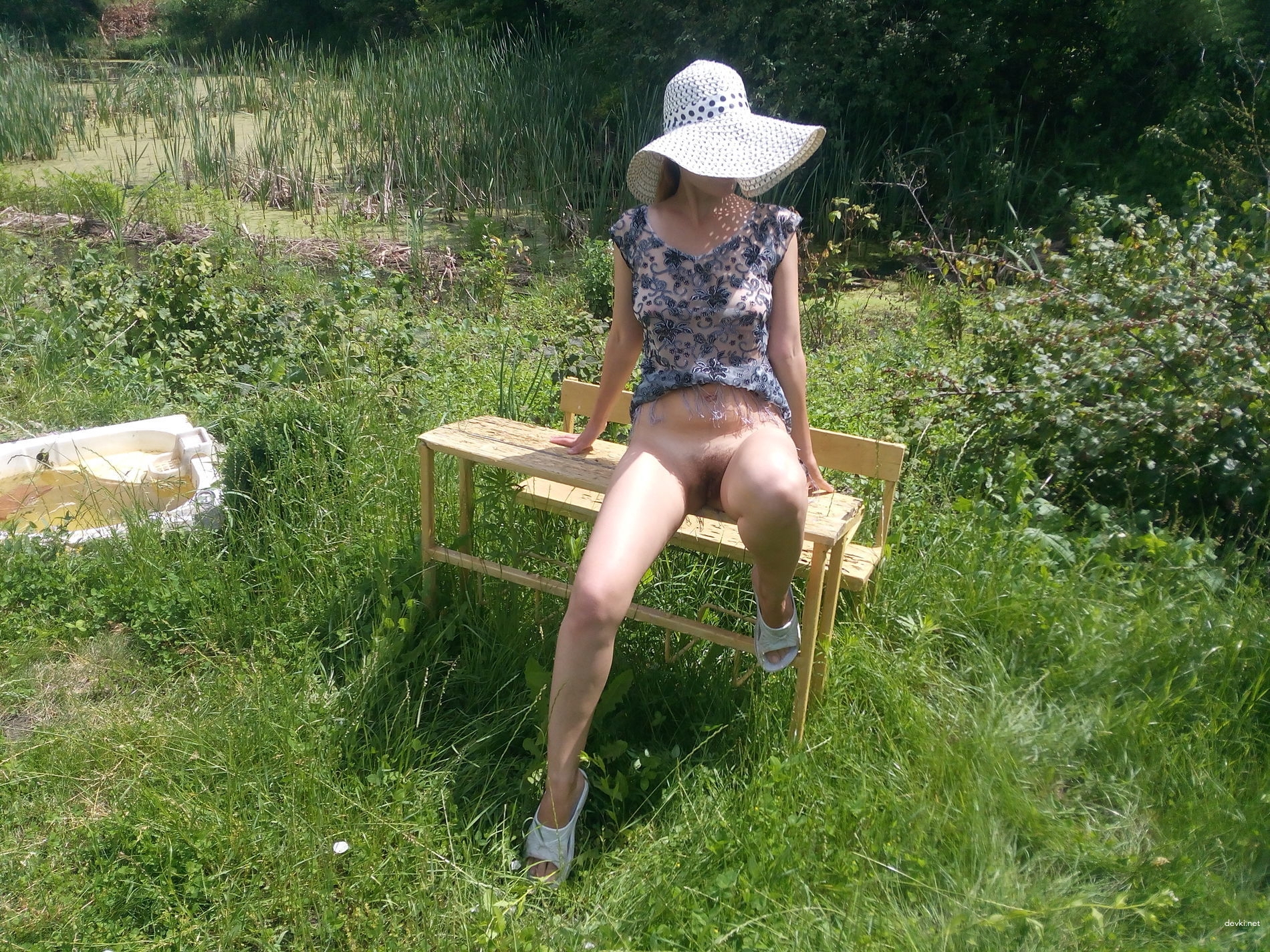 Steamy Amateur Woman Erotica at the Dacha - Explicit Outdoor Photos