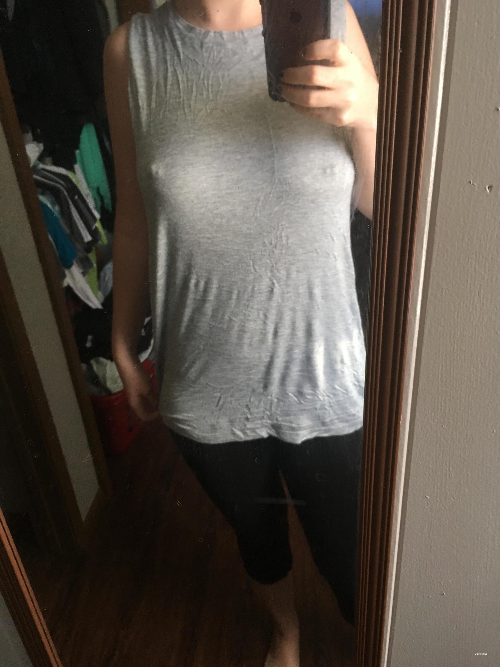 Big Tits Girl with Hairy Pussy Amateur Photo