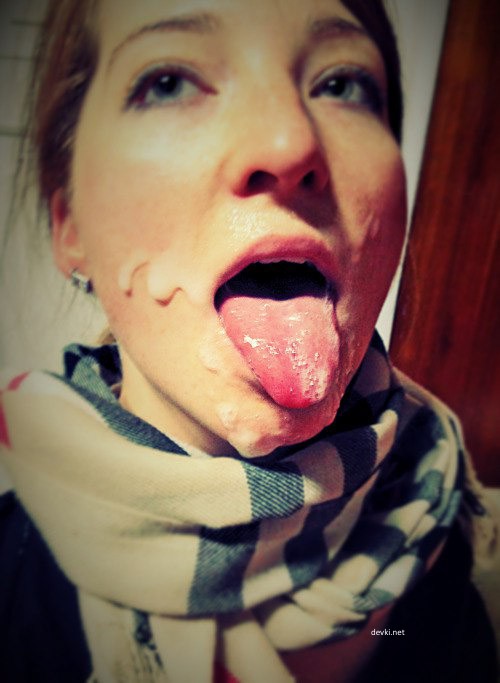 Hot Babes Covered in Cum: Amateur Facial Photo Collection