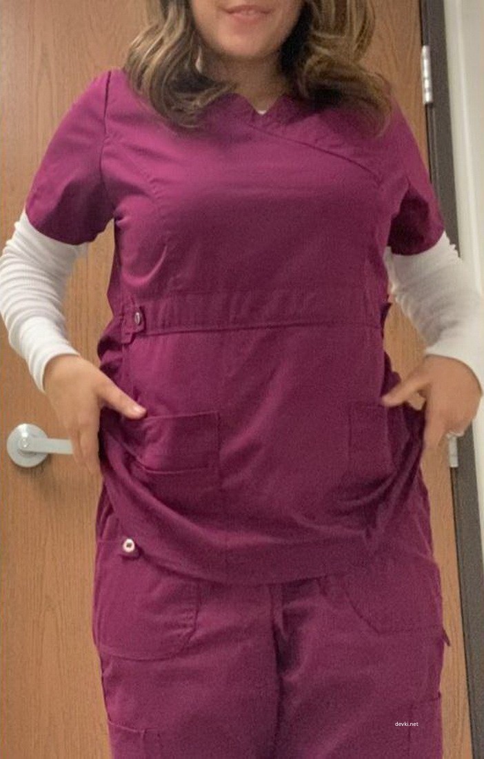 Naked Nurse After Shift: Amateur Explicit Photo Shoot
