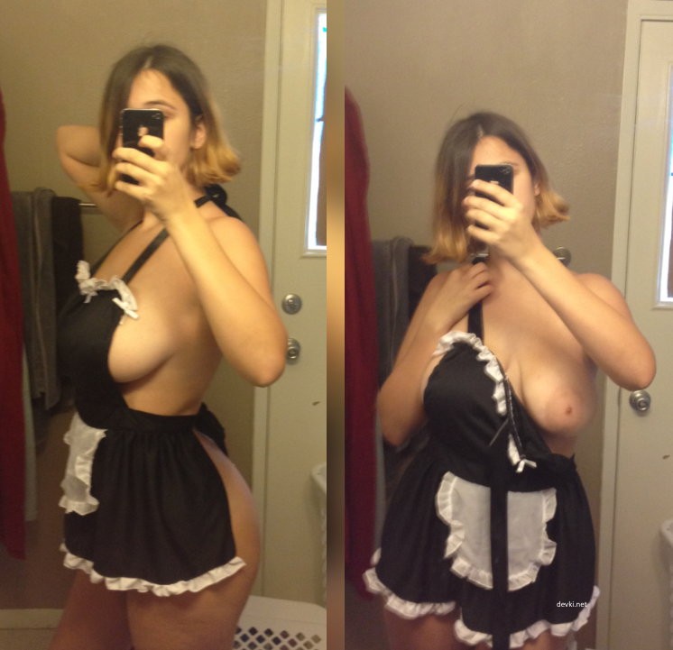 Hot Busty Amateur Selfie: Erotic Photo of Busty Babe