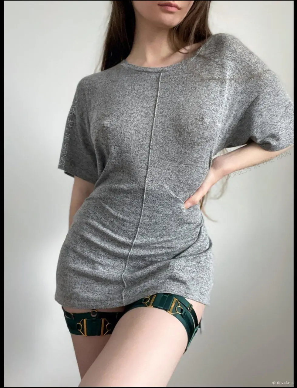 Sensual Renaissance: Slim Girl and Her Sexy Allure - Explicit Amateur Erotic Photo