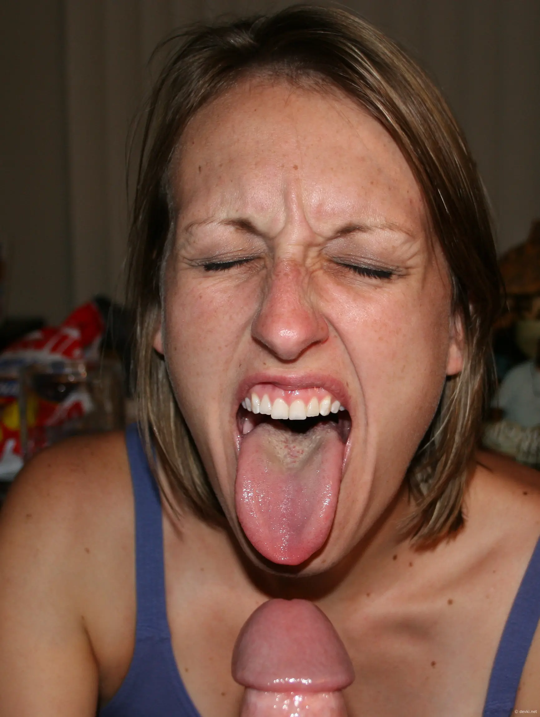Explicit Blowjob Photo with Cumshot Finale