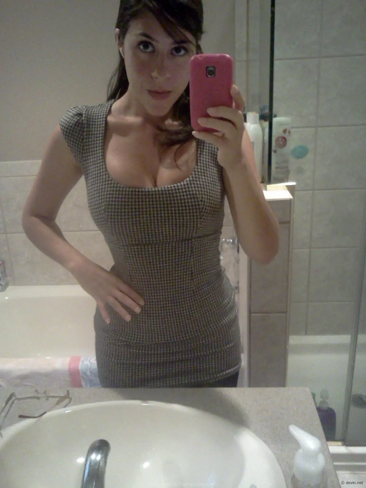 Big Boobs Amateur Babe in Naughty Photoshoot - Busty Girl with Explicit Curves