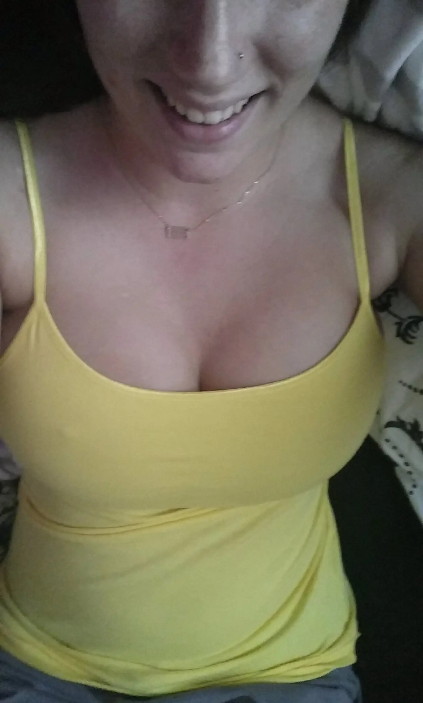 Hot Brunette's Huge Tits Exposed: Amateur Naked Photos