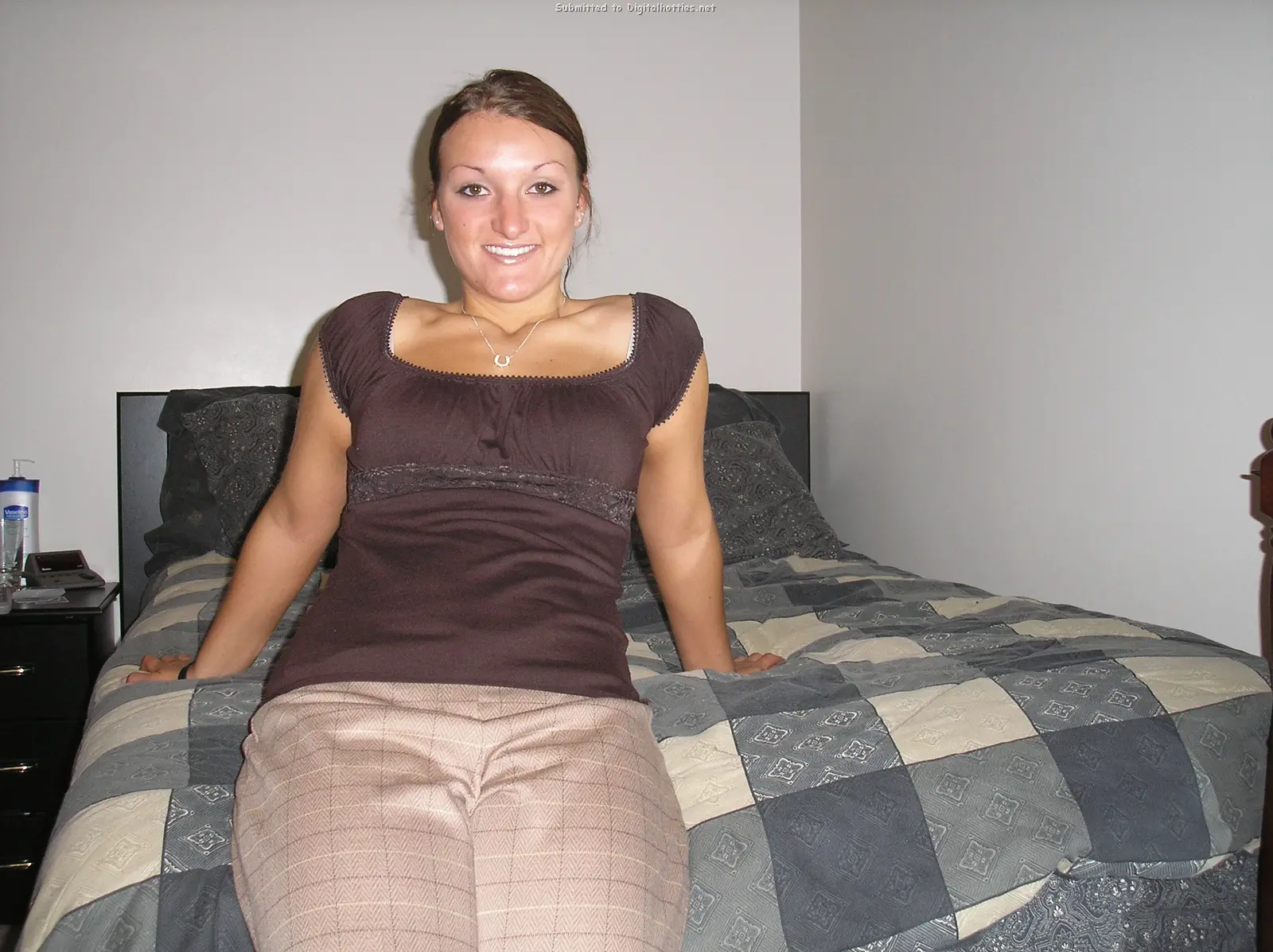 Brunette with Big Ass Poses Pantyless in Explicit Amateur Photo Shoot