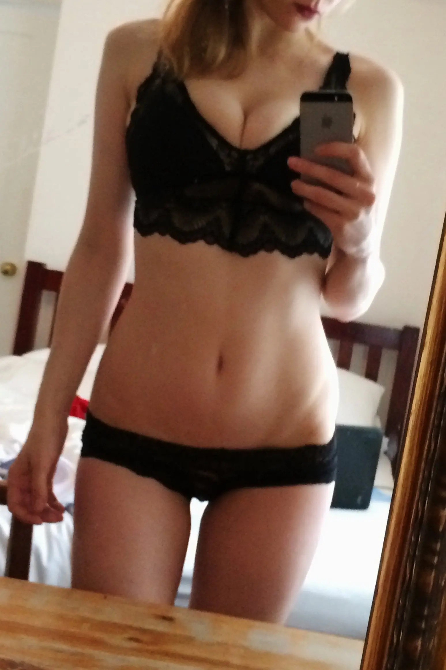 Amateur Blonde with Huge Natural Tits, Nude Selfie Photo