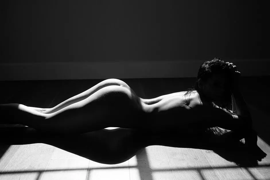 Amateur Nude Beauty with Perky Breasts Exposed
