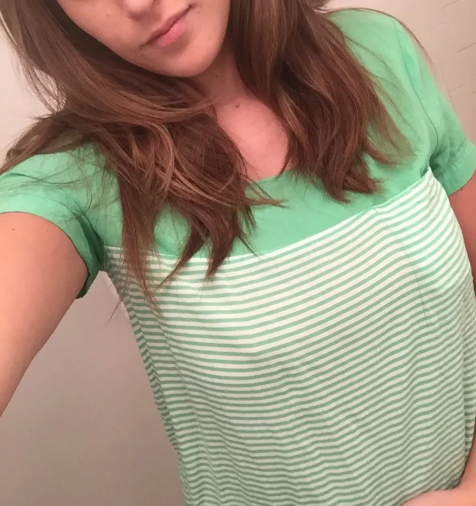 Explicit Intimate Selfie of Tanned Brunette - Amateur Nude Photo